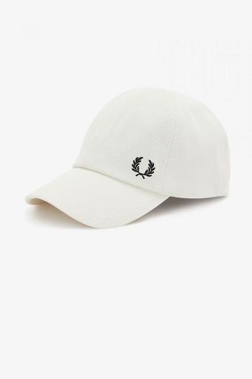 White Fred Perry Classic Piqué Men's Hats | PH 1071AHKP